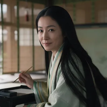 Imagined portrait of Murasaki Shikibu, Sekond voice persona